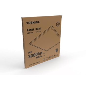 TOSHIBA PANEL LED STANDARD 60X60 36W UGR<19 4000K LUMINA ALB NEUTRA 387585(8)-