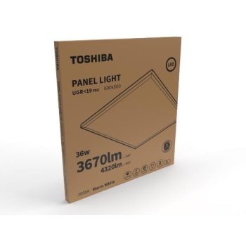TOSHIBA PANEL LED PRO 60X60 36W UGR<19 3000K LUMINA ALB CALDA 387691(4)