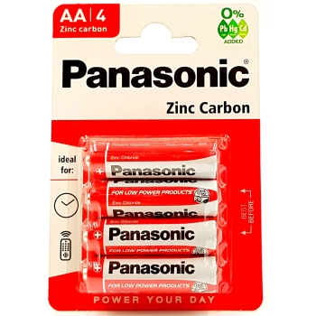 PANASONIC R6/AA ZINC BL4