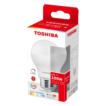 TOSHIBA BEC LED STANDARD DIMABIL A65 E27 14W LUMINA ALB RECE 387349(2)