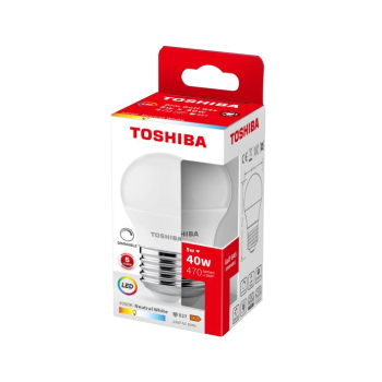 TOSHIBA BEC LED STANDARD DIMABIL G45 E27 5W 4000K LUMINA ALB NEUTRA 387455(8)